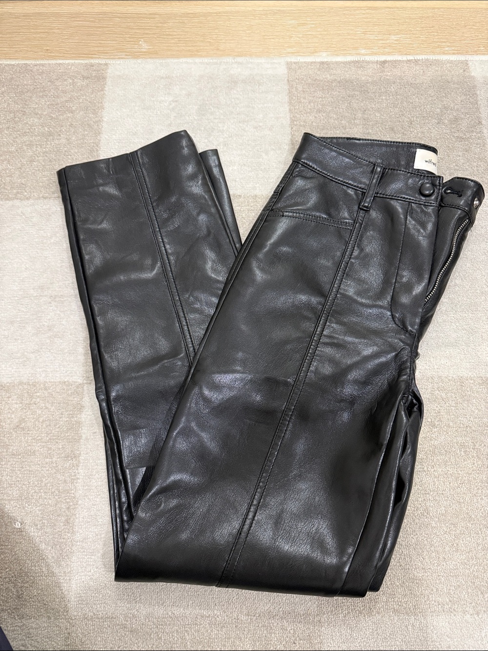 Aritzia Wilfred Leather Pants